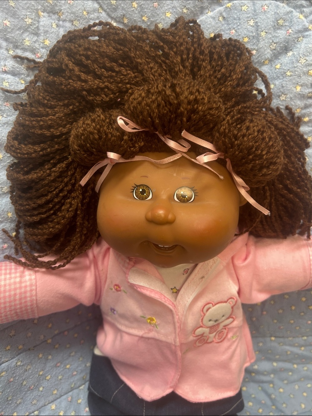 AA Cabbage Patch Girl in Pink Jacket and Blue Shoes